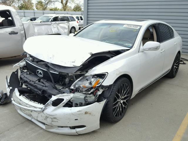 JTHBE96S780040044 - 2008 LEXUS GS 350 WHITE photo 2