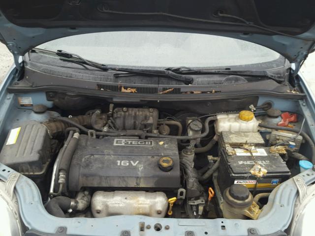 KL1TD566X7B157454 - 2007 CHEVROLET AVEO BASE Niebieski zdjęcie 7