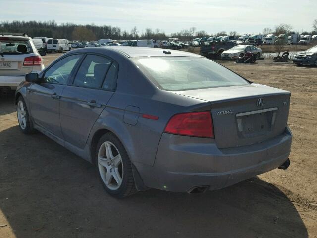 19UUA66216A035144 - 2006 ACURA 3.2TL CHARCOAL photo 3