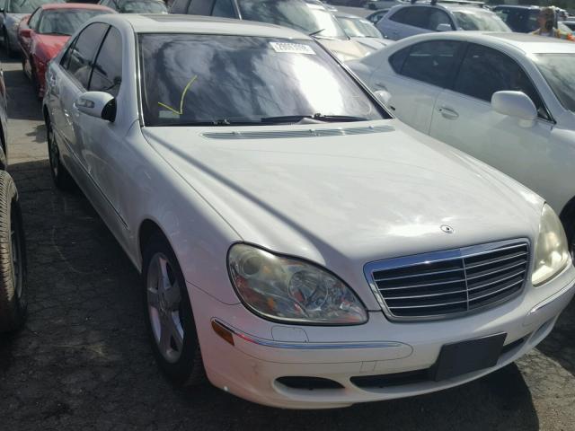 WDBNG75J15A448243 - 2005 MERCEDES-BENZ S 500 WHITE photo 1