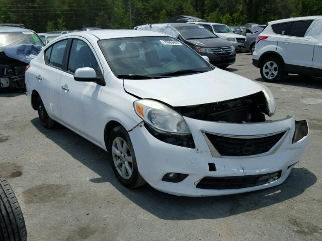 3N1CN7AP9CL815908 - 2012 NISSAN VERSA S WHITE photo 1