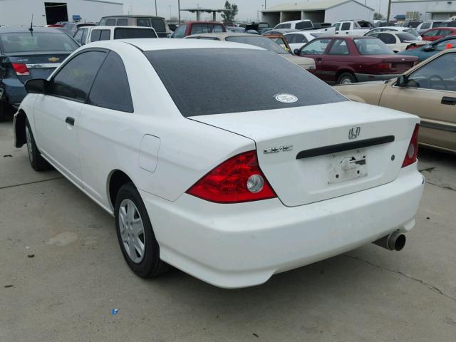 1HGEM21195L075445 - 2005 HONDA CIVIC DX V WHITE photo 3