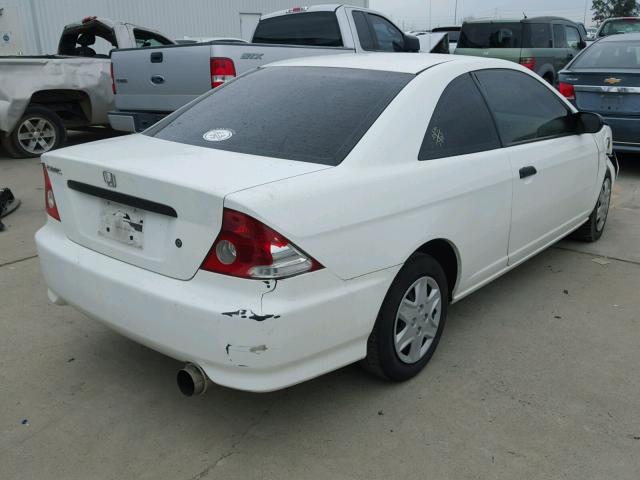 1HGEM21195L075445 - 2005 HONDA CIVIC DX V WHITE photo 4