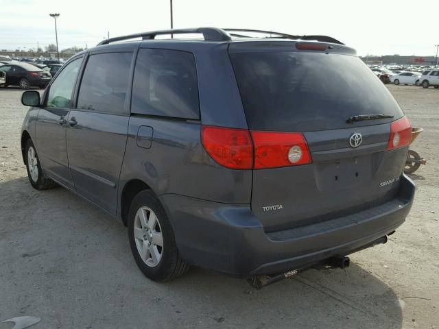 5TDZK23C78S215533 - 2008 TOYOTA SIENNA CE GRAY photo 3