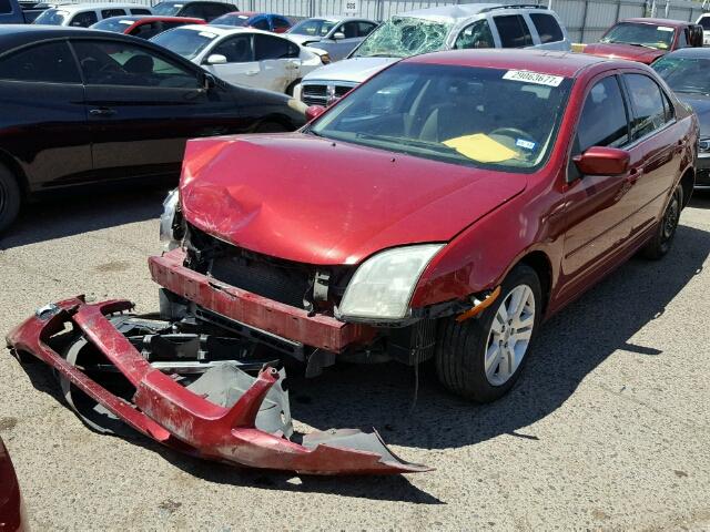 3FAHP08126R189292 - 2006 FORD FUSION SEL RED photo 2