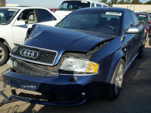 WUAPV54B43N904548 - 2003 AUDI RS6 BLUE photo 2