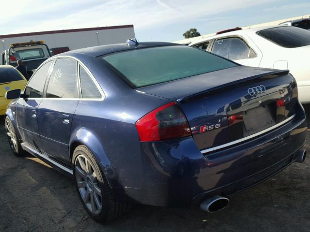 WUAPV54B43N904548 - 2003 AUDI RS6 BLUE photo 3