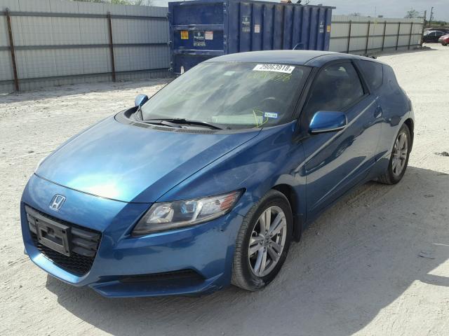 JHMZF1C40CS004938 - 2012 HONDA CR-Z BLUE photo 2