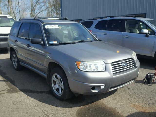 JF1SG63637H746337 - 2007 SUBARU FORESTER 2 GRAY photo 1