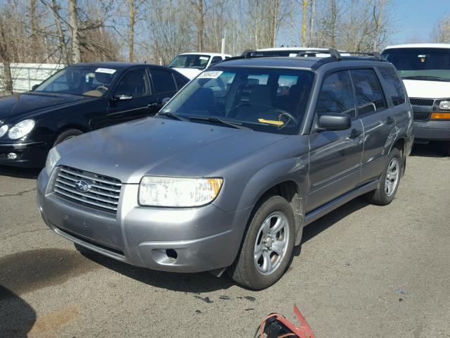 JF1SG63637H746337 - 2007 SUBARU FORESTER 2 GRAY photo 2