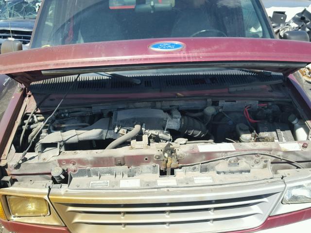 1FTEE14N0SHA90855 - 1995 FORD ECONOLINE MAROON photo 7