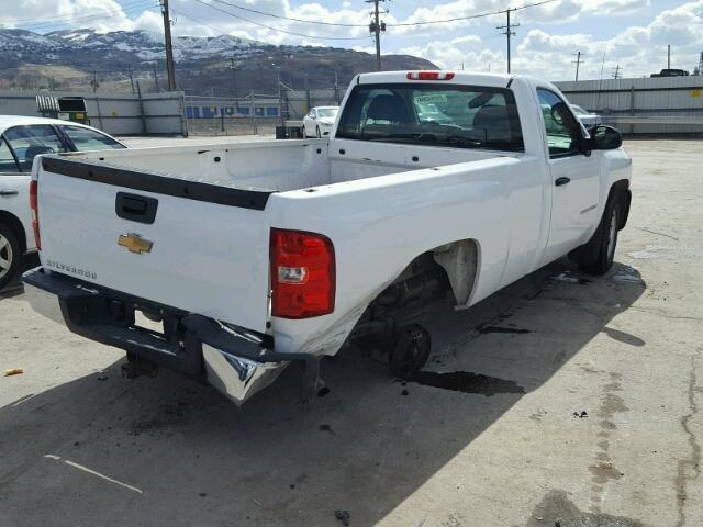 1GCEC14C57Z551991 - 2007 CHEVROLET SILVERADO WHITE photo 4