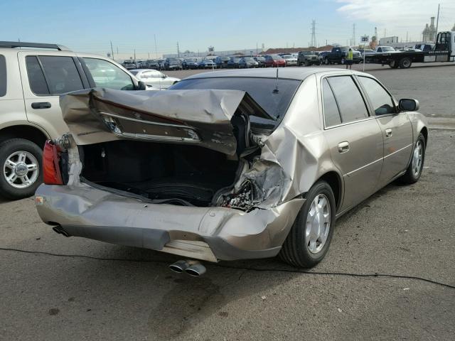 1G6KD54YX1U190669 - 2001 CADILLAC DEVILLE BEIGE photo 4