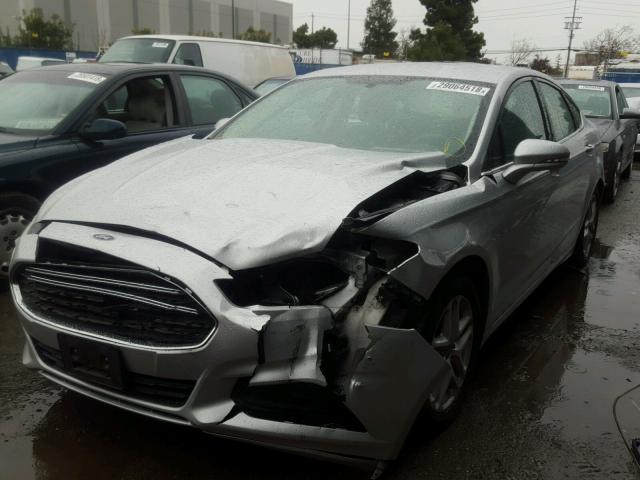 3FA6P0H77ER292377 - 2014 FORD FUSION SE SILVER photo 2