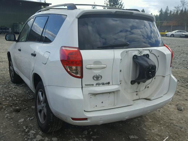 JTMZD33VX76040095 - 2007 TOYOTA RAV4 WHITE photo 3