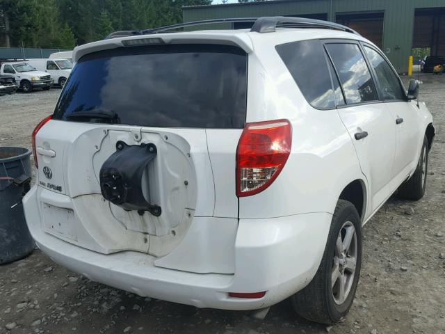 JTMZD33VX76040095 - 2007 TOYOTA RAV4 WHITE photo 4