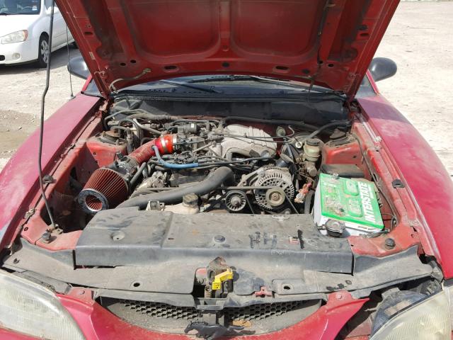 1FALP404XTF215623 - 1996 FORD MUSTANG RED photo 7