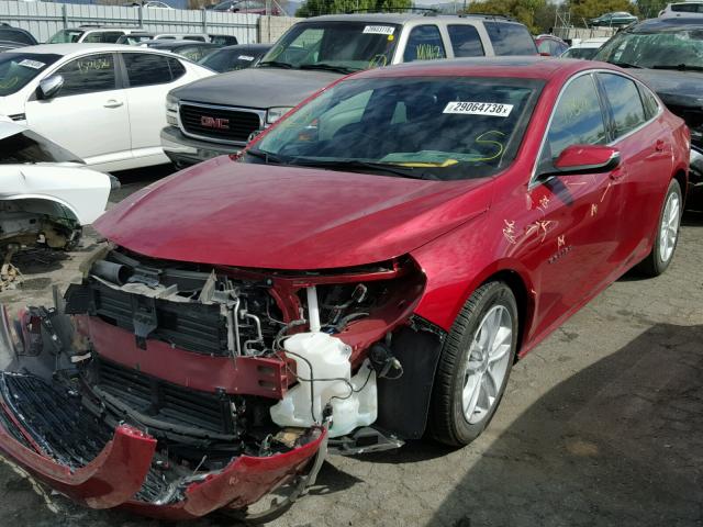 1G1ZJ5SU3GF321046 - 2016 CHEVROLET MALIBU HYB RED photo 2