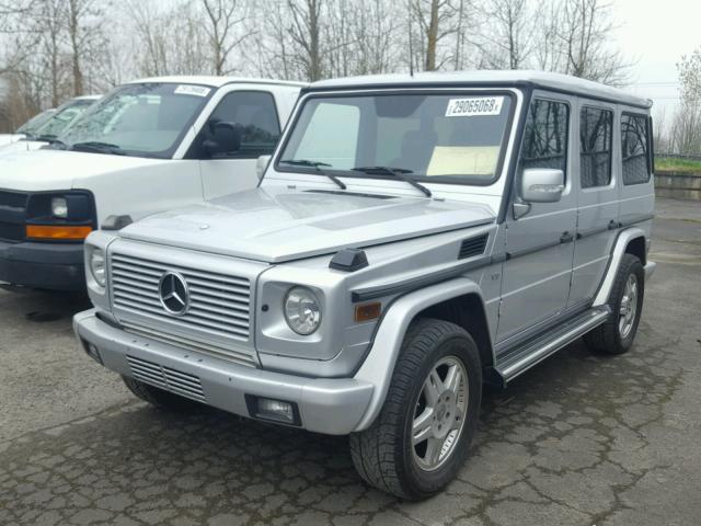 WDCYR49E33X139883 - 2003 MERCEDES-BENZ G 500 SILVER photo 2