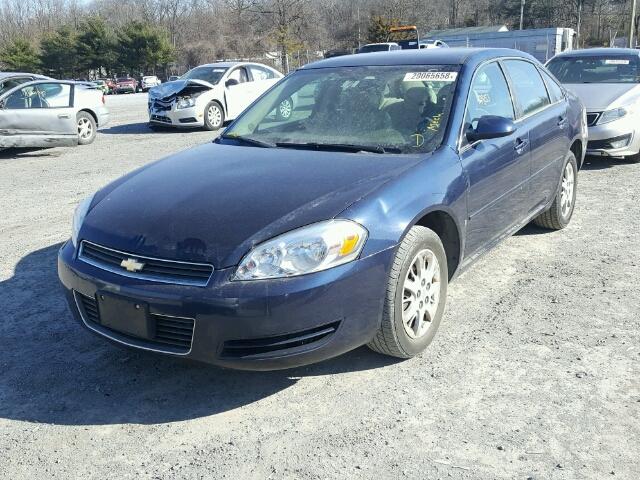 2G1WS55R279255377 - 2007 CHEVROLET IMPALA POL BLUE photo 2