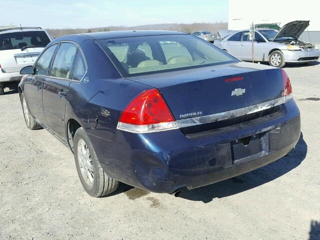 2G1WS55R279255377 - 2007 CHEVROLET IMPALA POL BLUE photo 3