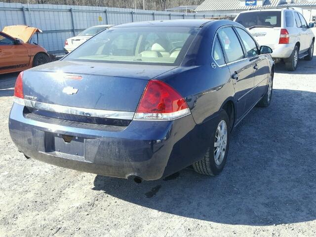 2G1WS55R279255377 - 2007 CHEVROLET IMPALA POL BLUE photo 4