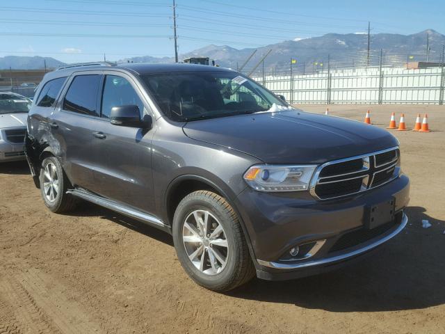 1C4RDJDG2GC424569 - 2016 DODGE DURANGO LI GRAY photo 1