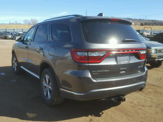 1C4RDJDG2GC424569 - 2016 DODGE DURANGO LI GRAY photo 3