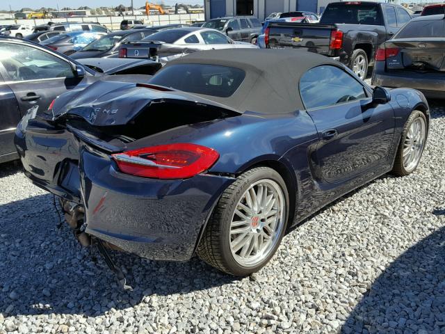 WP0CB2A89ES141443 - 2014 PORSCHE BOXSTER S BLUE photo 4