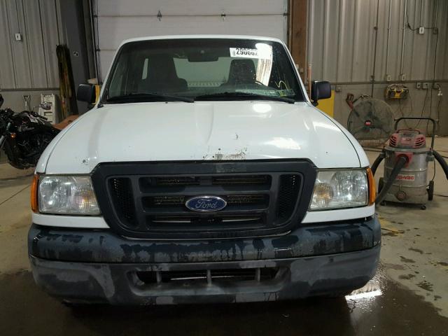 1FTYR10D25PA59275 - 2005 FORD RANGER WHITE photo 9