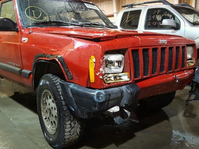 1J4FF68S3XL544268 - 1999 JEEP CHEROKEE S RED photo 9