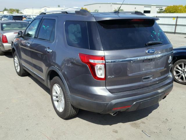 1FMHK8D83BGA93727 - 2011 FORD EXPLORER X GRAY photo 3