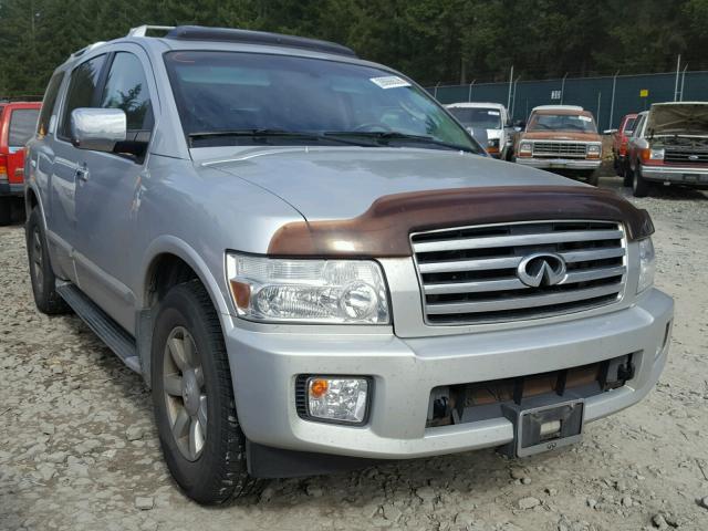 5N3AA08CX4N803765 - 2004 INFINITI QX56 SILVER photo 1