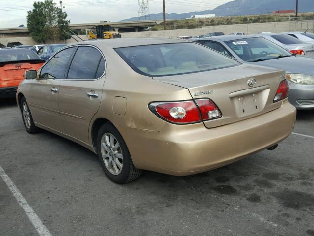 JTHBA30G245025509 - 2004 LEXUS ES 330 GOLD photo 3