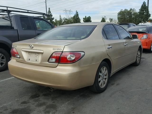 JTHBA30G245025509 - 2004 LEXUS ES 330 GOLD photo 4