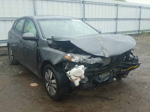 KNAFU5A29D5687898 - 2013 KIA FORTE EX GRAY photo 1