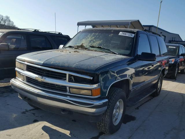 1GNEK13K0SJ429131 - 1995 CHEVROLET TAHOE K150 GREEN photo 2