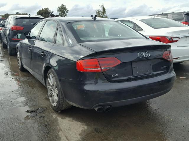 WAUAFAFL4BN000774 - 2011 AUDI A4 PREMIUM BLACK photo 3