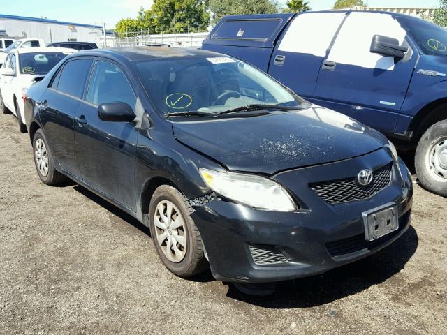 1NXBU40EX9Z033525 - 2009 TOYOTA COROLLA BA BLACK photo 1