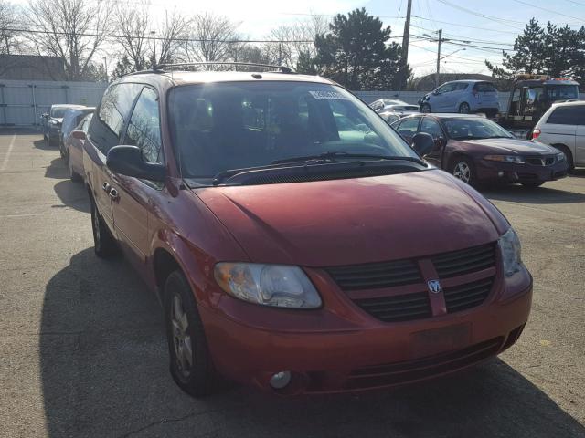 2D4GP44L77R268147 - 2007 DODGE GRAND CARA BURGUNDY photo 1