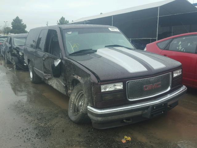 1GKEC16K8SJ762635 - 1995 GMC YUKON BURGUNDY photo 1