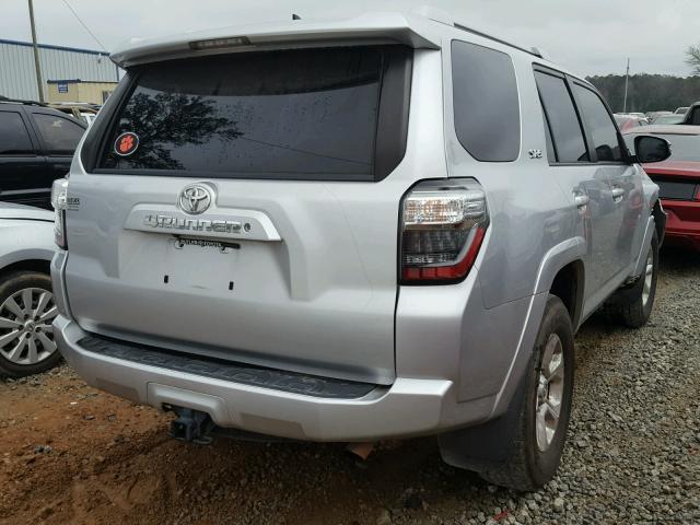 JTEZU5JR7E5078609 - 2014 TOYOTA 4RUNNER SR SILVER photo 4