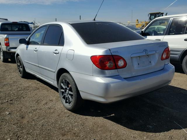 1NXBR32E07Z765281 - 2007 TOYOTA COROLLA CE SILVER photo 3