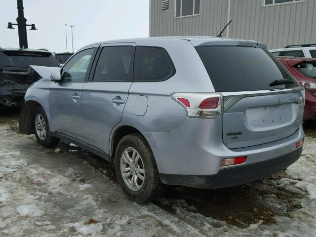 JA4AZ2A35EZ606499 - 2014 MITSUBISHI OUTLANDER SILVER photo 3