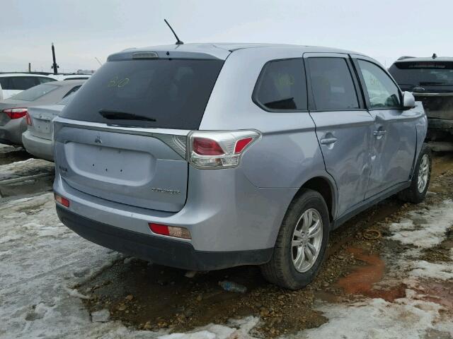 JA4AZ2A35EZ606499 - 2014 MITSUBISHI OUTLANDER SILVER photo 4