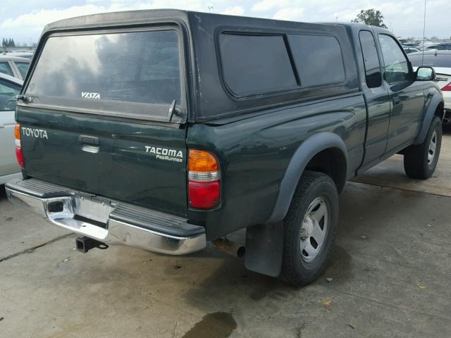 5TESM92N71Z727907 - 2001 TOYOTA TACOMA XTR GREEN photo 4