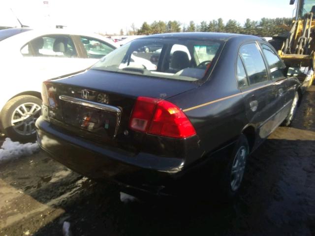 1HGES16501L061195 - 2001 HONDA CIVIC LX 黑色 照片 4