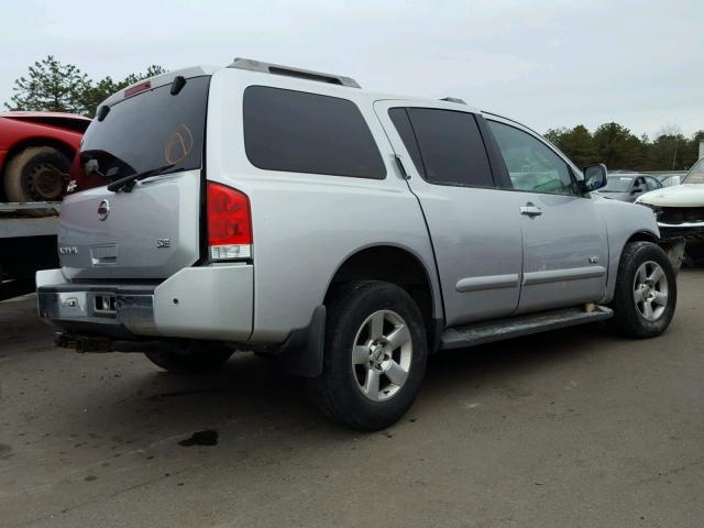 5N1AA08B26N724139 - 2006 NISSAN ARMADA SE SILVER photo 4