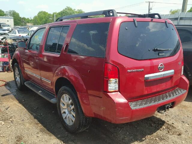 5N1AR1NB2CC621877 - 2012 NISSAN PATHFINDER RED photo 3