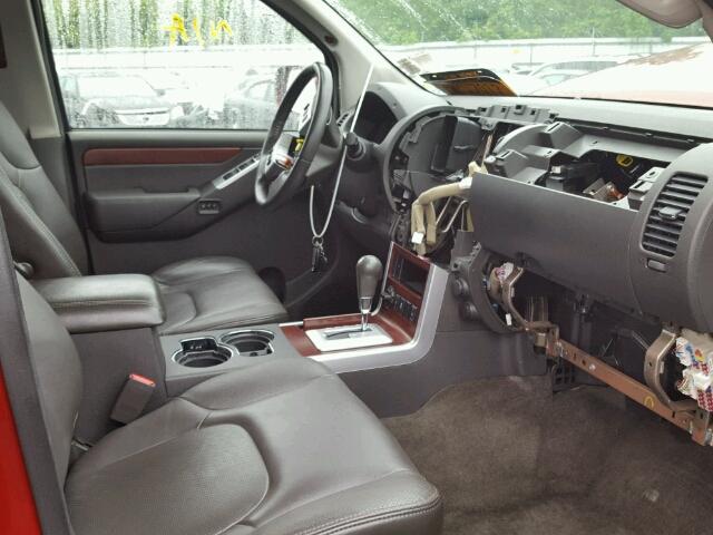 5N1AR1NB2CC621877 - 2012 NISSAN PATHFINDER RED photo 5